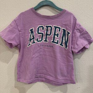 Art Class Lavender “Aspen Colorado” Graphic Tee – Size S (6/6X)